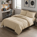 Ivory Twin Cotton Washable Duvet Cover Set