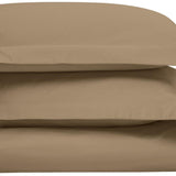Taupe King Cotton Washable Duvet Cover Set