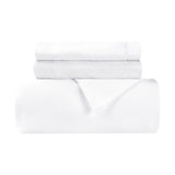 White Queen Cotton Blend 0 Thread Count Washable Duvet Cover Set