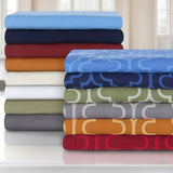 Burgundy King Cotton Blend Thread Count Washable Duvet Cover Set