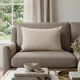 12" X 18" Natural Cotton Throw Pillow