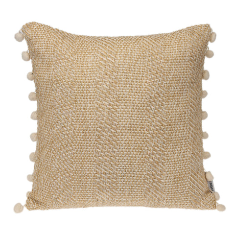 Set of Two 18" Chocolate Cowhide Throw Pillows