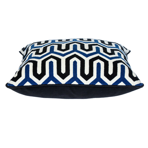 8' X 10' Light Gray Blue And Ivory Abstract Area Rug