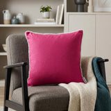 16" Pink Cotton Throw Pillow