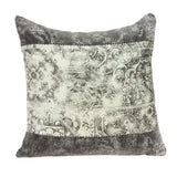 12" X 20" Natural And Gold Cowhide Throw Pillow