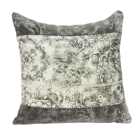 12" X 20" Natural And Gold Cowhide Throw Pillow