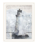 Lighthouse White Framed Print Wall Art