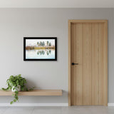 Lake Reflections Black Framed Wall Art