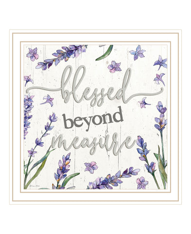Blessed Beyond Measure White Framed Print Wall Art
