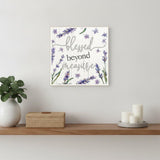 Blessed Beyond Measure White Framed Print Wall Art