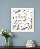 Blessed Beyond Measure White Framed Print Wall Art