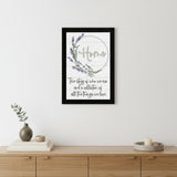 Home a Circle of Love Black Framed Print Wall Art