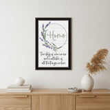 Home a Circle of Love Black Framed Print Wall Art