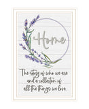 Home a Circle of Love White Framed Print Wall Art