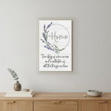 Home a Circle of Love White Framed Print Wall Art