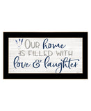 Our Home Black Framed Print Wall Art