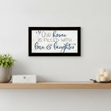 Our Home Black Framed Print Wall Art