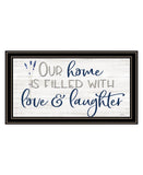 Our Home Black Framed Print Wall Art