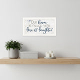 Our Home White Framed Print Wall Art