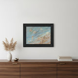 Seashore Star Black Framed Print Wall Art