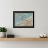 Seashore Star Black Framed Print Wall Art