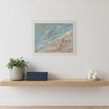 Seashore Star White Framed Print Wall Art