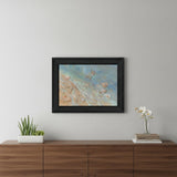 Seashore Star Black Framed Print Wall Art