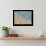 Seashore Star Black Framed Print Wall Art
