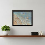 Seashore Star Black Framed Print Wall Art