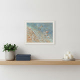 Seashore Star White Framed Print Wall Art