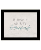 It's Homemade Black Framed Print Wall Art