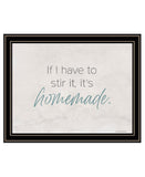 It's Homemade Black Framed Print Wall Art
