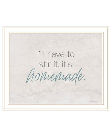 It's Homemade White Framed Print Wall Art