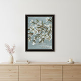 Spring Be Still Black Framed Print Wall Art
