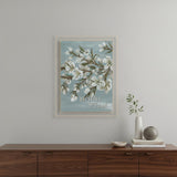 Spring Be Still White Framed Print Wall Art