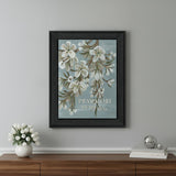 Pray More Worry Less Black Framed Print Wall Art