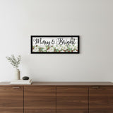 Merry and Bright Black Framed Print Wall Art