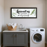 The Laundry Room Black and Brown Framed Print Laundry Wall Art