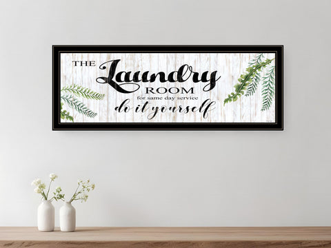 The Laundry Room Black and Brown Framed Print Laundry Wall Art