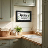 The Laundry Room Same Day Service Black Framed Print Laundry Wall Art