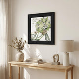 SCATTER YOUR JOY WITH FLOWERS Black Framed Print Wall Art
