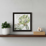 SCATTER YOUR JOY WITH FLOWERS Black Framed Print Wall Art
