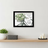 DO THAT WHICH MAKES YOU HAPPY Black Framed Print Wall Art
