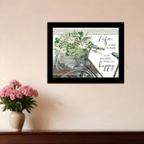 DO THAT WHICH MAKES YOU HAPPY Black Framed Print Wall Art