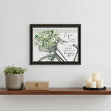 DO THAT WHICH MAKES YOU HAPPY Black Framed Print Wall Art