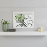 DO THAT WHICH MAKES YOU HAPPY White Framed Print Wall Art