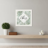 GOOD VIBES White Framed Print Wall Art