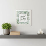 BEACH MORE WORRY LESS White Framed Print Wall Art