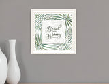 BEACH MORE WORRY LESS White Framed Print Wall Art