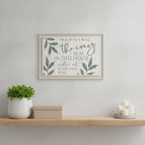 The Crazy is Real White Framed Print Wall Art